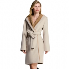 Louis Vuitton Women Reversible Signature Hooded Wrap Coat 1AHYHO