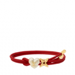 Louis Vuitton Women LV Bloom Pearl Heart Bracelet M4719Z
