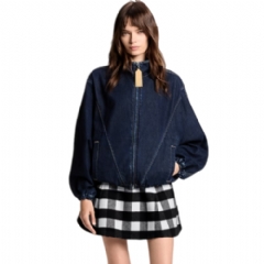 Louis Vuitton Women Denim Zip-Up Jacket 1AIQDM
