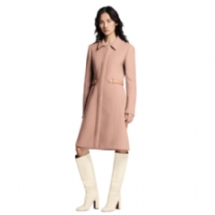 Louis Vuitton Women Belt Detail Coat 1AHZLX