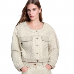 Louis Vuitton Women 3D Monogram Denim Jacket 1AJGPF