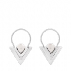 Louis Vuitton Women V For Vuitton Pearl And Metal Earrings M02370