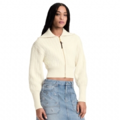 Louis Vuitton Women Cropped Rib-Knit Jacket 1AIQG3