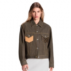 Louis Vuitton Women Speedy Patch Denim Jacket 1AJFQZ