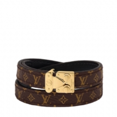 Louis Vuitton Women S-Lock Double Tour Bracelet M4088F