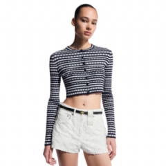 Louis Vuitton Women Scallop Stripe Cardigan 1AHJ22