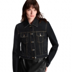 Louis Vuitton Women Technical Insert Denim Jacket 1AJFRF