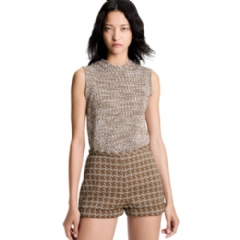 Louis Vuitton Women Sleeveless Tweed Knit Pullover 1AJEWK