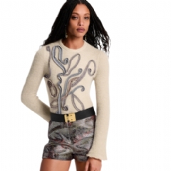 Louis Vuitton Women Glitter Ribbon Pullover 1AJEX0