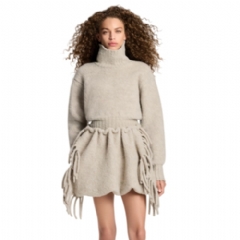 Louis Vuitton Women Cropped Brushed Knit Pullover 1AIRE9