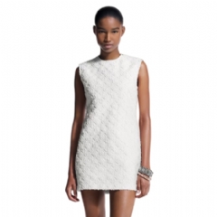 Louis Vuitton Women Monogram Fil Coupe Denim Dress 1AHHXI