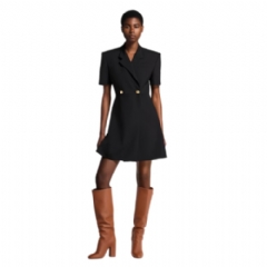 Louis Vuitton Women Short-Sleeved Tailored Wrap Dress 1AHZY8