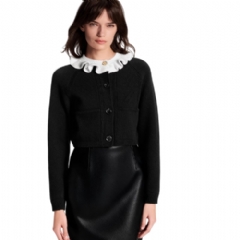 Louis Vuitton Women Ruffle Collar Cardigan 1AJFT6
