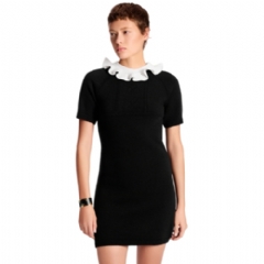 Louis Vuitton Women Ruffle Collar Knit Dress 1AJFUI