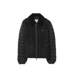 Burberry Men Shearling Nylon Puffer Jacket Black 81211621