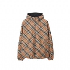 Burberry Men Reversible Check Jacket Sand 81041021