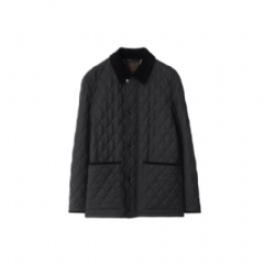 Burberry Men Quilted Wool Barn Jacket Charcoal grey 81147171