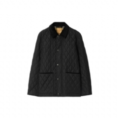 Burberry Men Quilted Nylon Barn Jacket Black 81157901