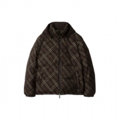 Burberry Men Reversible Check Snowdon Puffer Jacket Truffle brown 81155651
