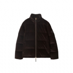 Burberry Men Corduroy Snowdon Puffer Jacket Clove brown 81168901