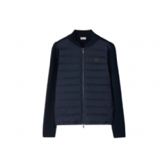 Burberry Men Quilted Nylon and Wool Jacket Navy 81102691