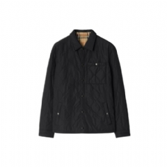 Burberry Men Reversible Quilted Nylon Overshirt Black 81157881