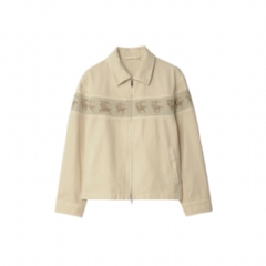 Burberry Men Galloping Knight Cotton Canvas Jacket Tundra beige 81187251