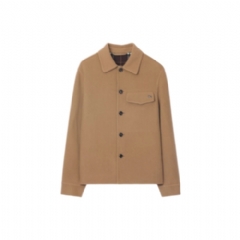 Burberry Men Wool Overshirt Camel/treacle brown 81135311