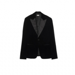 Burberry Men Grain de Poudre Wool Tuxedo Jacket Black 81180531