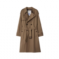 Burberry Men Long Gabardine Chestwood Trench Coat Clay brown 81136121