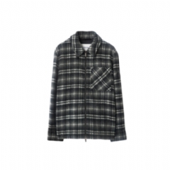 Burberry Men Check Wool Overshirt Chess black/bass grey 81155201