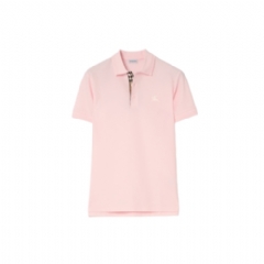 Burberry Men Cotton Polo Shirt Mallow pink 81269311