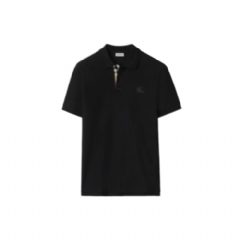 Burberry Men Cotton Polo Shirt Black 80964251