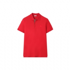 Burberry Men Cotton Polo Shirt Currant red 81269251