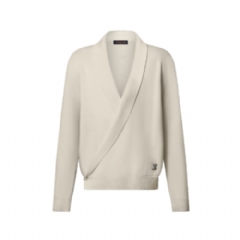 Louis Vuitton Men Shawl Collar Knit Jacket 1AHVNS