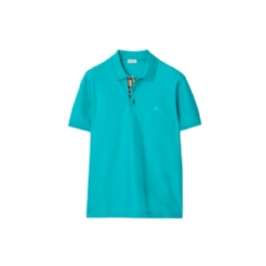 Burberry Men Cotton Polo Shirt Atom blue 81189521