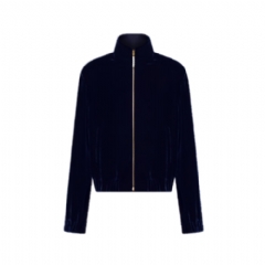 Louis Vuitton Men Silk Velvet Tracksuit Top 1AILPZ