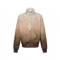 Louis Vuitton Men Monogram Printed Light Nylon Windbreaker 1AFYAP