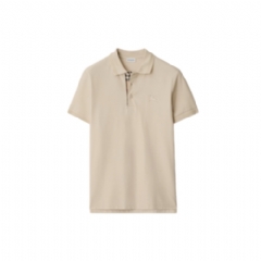 Burberry Men Cotton Polo Shirt Clam beige 81269211