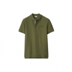 Burberry Men Cotton Polo Shirt Olive green 81269321