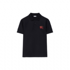 Burberry Men Cross Stitch EKD Cotton Polo Shirt Navy 81182891