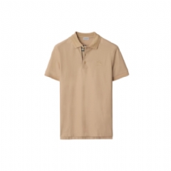 Burberry Men Cotton Polo Shirt Soft fawn 81269361