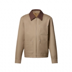Louis Vuitton Men Workwear Cotton Canvas Blouson 1AGITA
