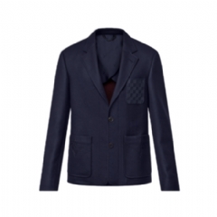Louis Vuitton Men Wool-Silk Blend Flannel Blazer 1AIHWQ