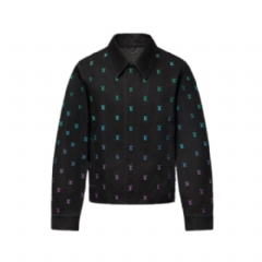 Louis Vuitton Men LV Blason Gradient Embroidered Denim Coach 1AGTEF