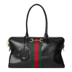 Gucci Women Borsetto large boston bag black leather 866734 AAGIQ 1053