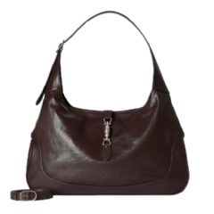 Gucci Women Gucci Jackie 1961 large crossbody bag dark brown leather ‎863279 AAGDZ 2007