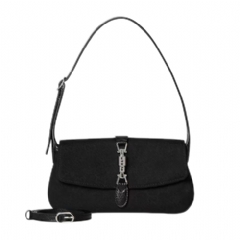 Gucci Women Gucci Jackie mini bag black GG canvas 867156 FAFV4 1000