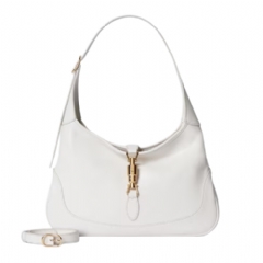 Gucci Women Gucci Jackie 1961 medium shoulder bag white leather 863136 AAGDJ 9214