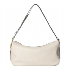 Gucci Women Gucci Half Horsebit large shoulder bag ivory leather 862530 AAFDM 9540